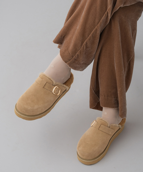 IENA（イエナ）の「MOHI/モヒ ファースリッポン（スリッポン・レディース・ブラック/ベージュ・36/37/38/39）」の8枚目の写真