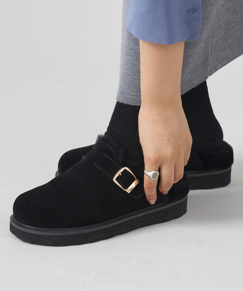 IENA（イエナ）の「MOHI/モヒ ファースリッポン（スリッポン・レディース・ブラック/ベージュ・36/37/38/39）」の11枚目の写真