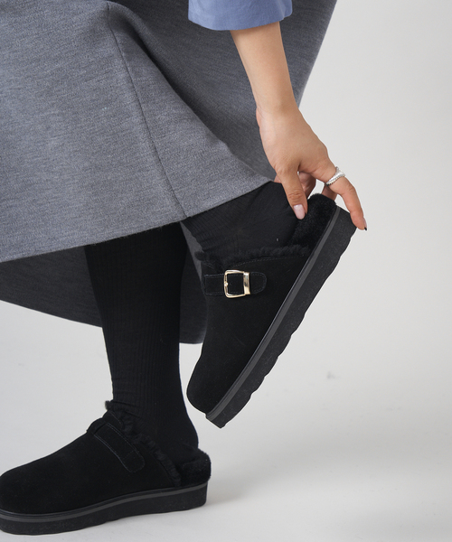 IENA（イエナ）の「MOHI/モヒ ファースリッポン（スリッポン・レディース・ブラック/ベージュ・36/37/38/39）」の13枚目の写真