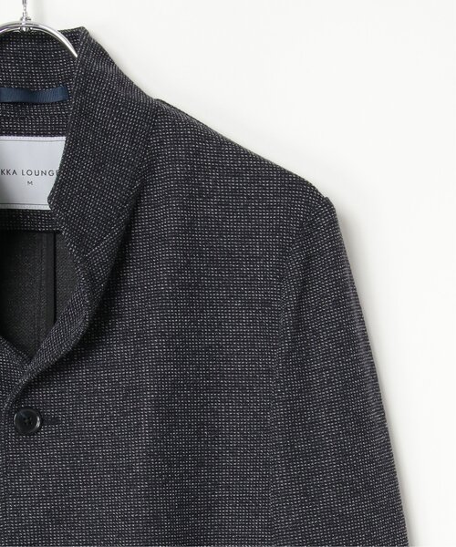 IKKA LOUNGE（イッカラウンジ）の「【イージーケア】GOKU楽ワークワッフルスタンドジャケット（テーラードジャケット・メンズ・チャコール/ネイビー・S/M/L/XL）」の10枚目の写真
