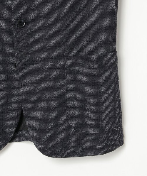 IKKA LOUNGE（イッカラウンジ）の「【イージーケア】GOKU楽ワークワッフルスタンドジャケット（テーラードジャケット・メンズ・チャコール/ネイビー・S/M/L/XL）」の12枚目の写真