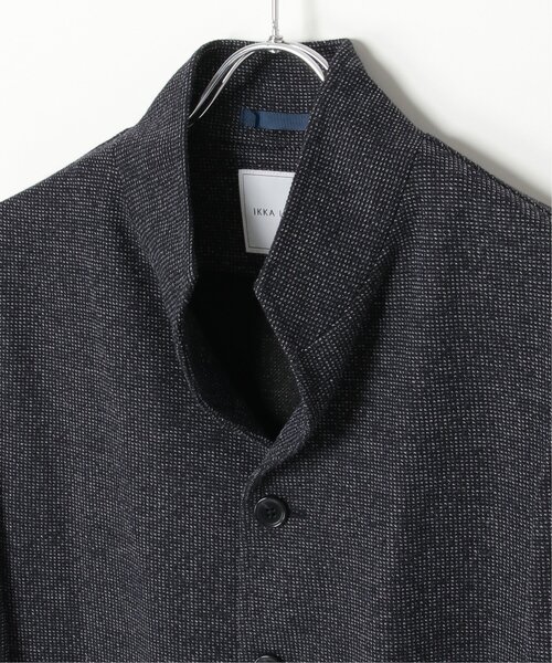IKKA LOUNGE（イッカラウンジ）の「【イージーケア】GOKU楽ワークワッフルスタンドジャケット（テーラードジャケット・メンズ・チャコール/ネイビー・S/M/L/XL）」の13枚目の写真