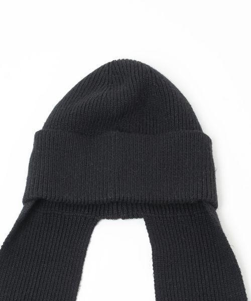 LOWRYS FARM（ローリーズファーム）の「マフラーワッチ　140423（ニットキャップ/ビーニー・レディース・ブラック/グレー・FREE）」の5枚目の写真