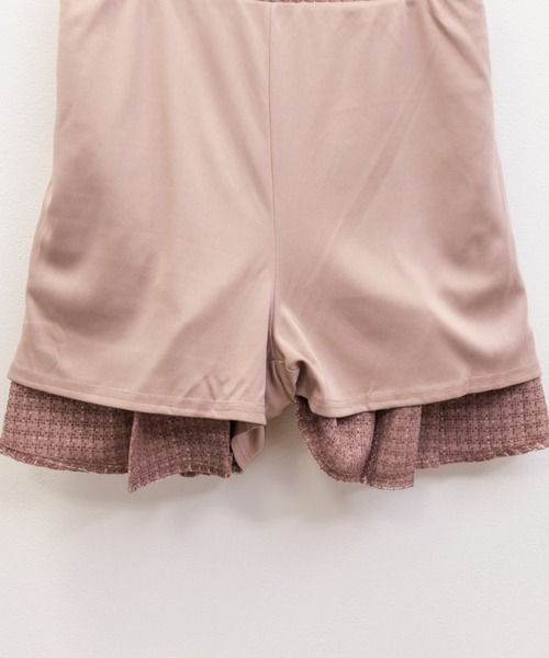 CLETTE(クレット)の「パールボタンツイードミニスカート(スカート・レディース・ピンク/ブルー/ブラック・3L/4L/LL)」の21枚目の写真