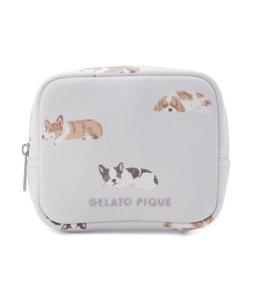 gelato pique（ジェラートピケ）の「SLEEPING DOG柄ティッシュポーチ