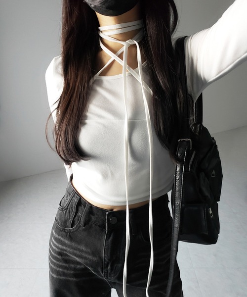 me+em select（ミームセレクト）の「※※【 ２color ／ ４size 】グラデーションクラッシュダメージワイドデニムパンツ ／ gradation crash damage wide denim pants（デニムパンツ・レディース・ブルー/ブラック・MEDIUM/SMALL/X-LARGE/LARGE）」の15枚目の写真
