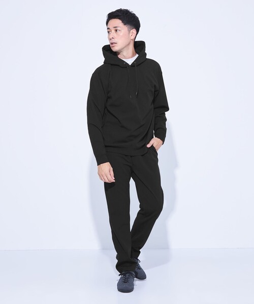 green label relaxing（グリーンレーベルリラクシング）の「【WEB限定】JUST fit デイリー アムンゼン パーカー（パーカー・メンズ・ブラック/ネイビー/ダークグレー・S/M/L/XL）」の5枚目の写真