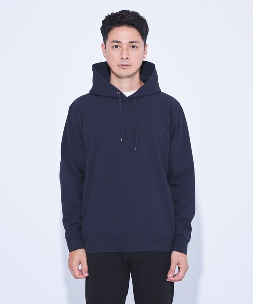 green label relaxing（グリーンレーベルリラクシング）の「【WEB限定】JUST fit デイリー アムンゼン パーカー（パーカー・メンズ・ブラック/ネイビー/ダークグレー・S/M/L/XL）」の7枚目の写真