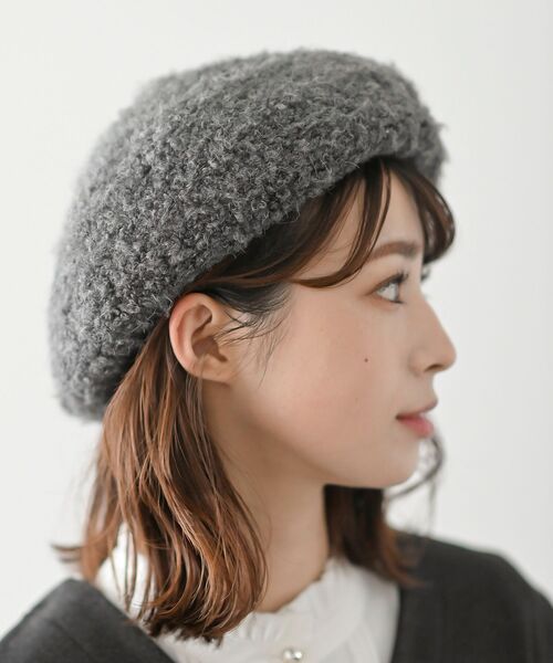 rps（アールピーエス）の「リングブークレーベレー帽（ハンチング/ベレー帽・レディース・チャコールグレー/ブラック/ベージュ系その他3・フリー）」の9枚目の写真