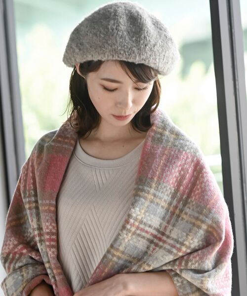 rps（アールピーエス）の「リングブークレーベレー帽（ハンチング/ベレー帽・レディース・チャコールグレー/ブラック/ベージュ系その他3・フリー）」の13枚目の写真