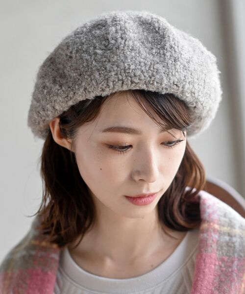 rps（アールピーエス）の「リングブークレーベレー帽（ハンチング/ベレー帽・レディース・チャコールグレー/ブラック/ベージュ系その他3・フリー）」の14枚目の写真