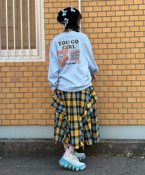 Candy Stripper（キャンディストリッパー）の「YOU GO GIRL スウェット（スウェット・レディース・ブラック/ライトブルー/レッド/オフホワイト・2）」の15枚目の写真