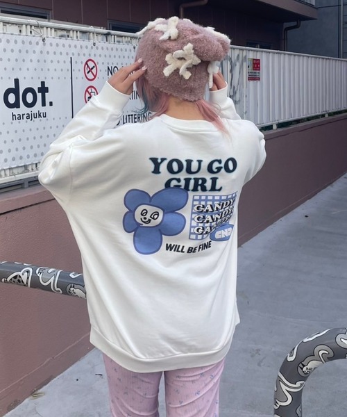 Candy Stripper（キャンディストリッパー）の「YOU GO GIRL スウェット（スウェット・レディース・ブラック/ライトブルー/レッド/オフホワイト・2）」の17枚目の写真