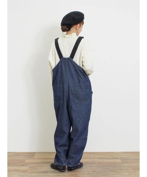 サマンサモスモスサロペット　デニム/カツラギサロペット　ブルー Samansa Mos2｜デニム/カツラギサロペット | Rakuten Fashion