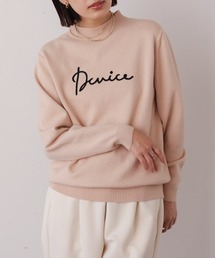 刺繍ロゴニット