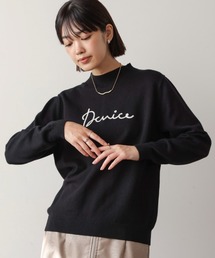 刺繍ロゴニット