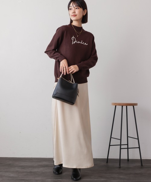 Bou Jeloud（ブージュルード）の「刺繍ロゴニット（スウェット・レディース・ブラック/ベージュ/ブラウン・FREE）」の20枚目の写真