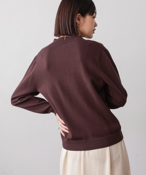 Bou Jeloud（ブージュルード）の「刺繍ロゴニット（スウェット・レディース・ブラック/ベージュ/ブラウン・FREE）」の8枚目の写真