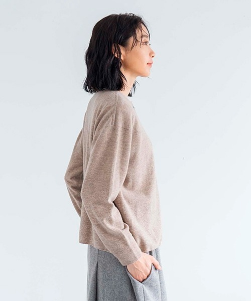 ラムウール×カシミヤ ポケットカーディガン（カーディガン/ボレロ）｜D