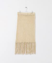 LAATO | fringe mesh skirt(スカート)