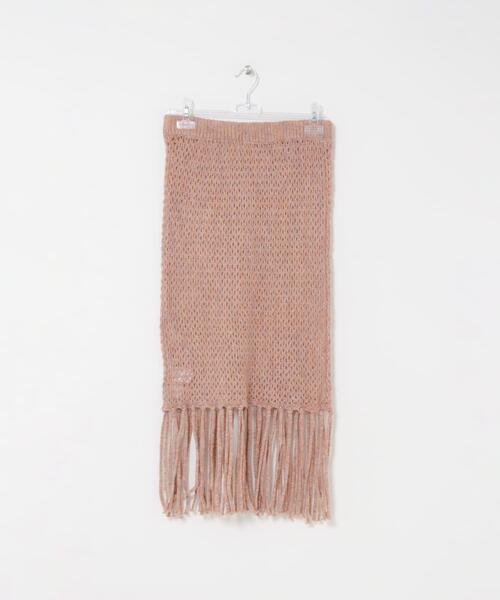 LAATO（ラート）の「fringe mesh skirt（スカート・レディース・ベージュ/グレー・FREE）」の12枚目の写真