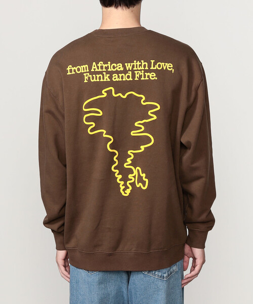 Bshop（ビショップ）の「Reception | コットン プリントスウェット MEN（スウェット・メンズ・ブラウン・L/M）」の7枚目の写真