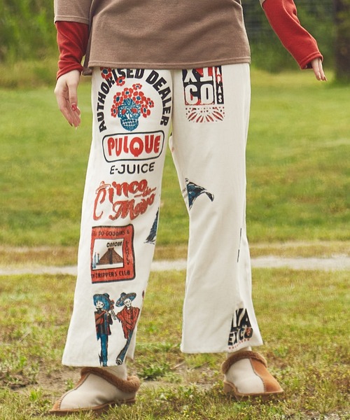 チャイハネ（チャイハネ）の「【チャイハネ】ソルッポパンツ（その他パンツ・レディース・ブラック/ターコイズブルー/ホワイト・FREE）」の2枚目の写真