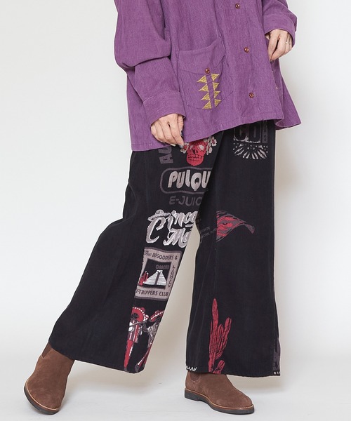 チャイハネ（チャイハネ）の「【チャイハネ】ソルッポパンツ（その他パンツ・レディース・ブラック/ターコイズブルー/ホワイト・FREE）」の9枚目の写真