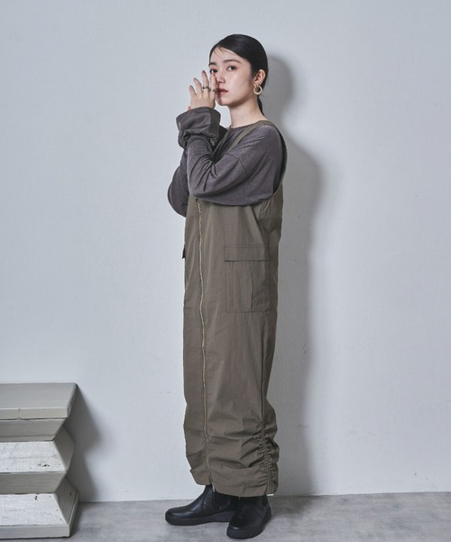 tarin arin(タリンアリン)の「【150㎝前後の小柄さんサイズ】ラッフルスリーブシアーTシャツ(Tシャツ/カットソー・レディース・チャコールグレー/ホワイト・S/M)」の20枚目の写真