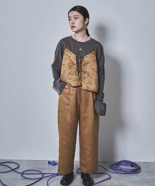 tarin arin(タリンアリン)の「【150㎝前後の小柄さんサイズ】ラッフルスリーブシアーTシャツ(Tシャツ/カットソー・レディース・チャコールグレー/ホワイト・S/M)」の17枚目の写真