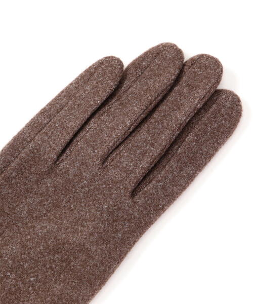 NATURAL BEAUTY BASIC（ナチュラルビューティーベーシック）の「ビットモチーフジャージグローブ（手袋・レディース・ブラウン/オフホワイト/ブラック・FREE）」の11枚目の写真