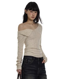 ニット セーター スリムニットトップス MY0329「Moromoro2」「2024AW」 レディース Moromoro ニット セーター スリムニットトップス MY0329