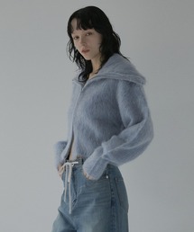 LE CIEL BLEU（ルシェルブルー）の「シャギーコンパクトカーディガン / Shaggy Compact Cardigan（ニット/セーター）」