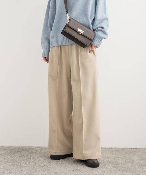 セール】ヘリンボーンピンタックイージーパンツ（その他パンツ