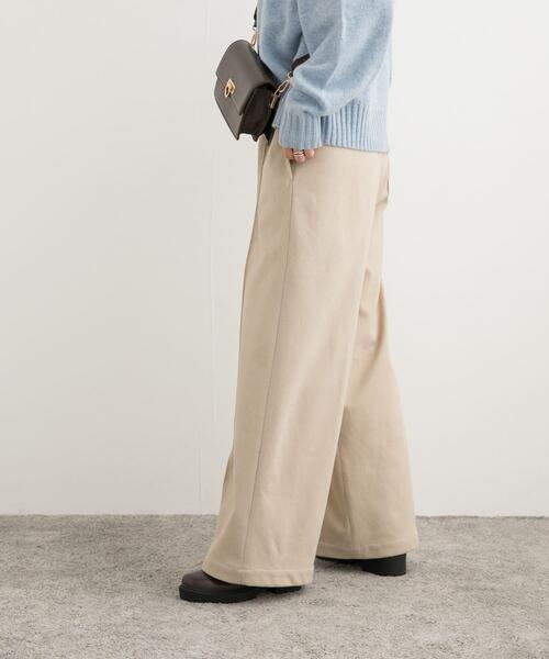 URBAN RESEARCH DOORS(アーバンリサーチドアーズ)の「ヘリンボーンピンタックイージーパンツ(その他パンツ・レディース・チャコールグレー/ベージュ・MEDIUM)」の9枚目の写真