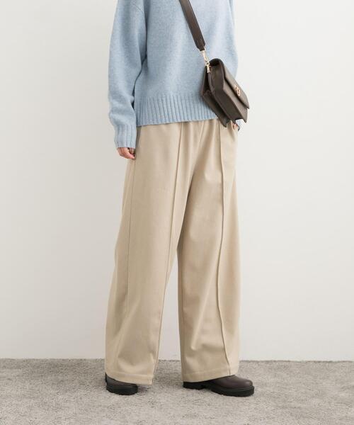 URBAN RESEARCH DOORS(アーバンリサーチドアーズ)の「ヘリンボーンピンタックイージーパンツ(その他パンツ・レディース・チャコールグレー/ベージュ・MEDIUM)」の13枚目の写真