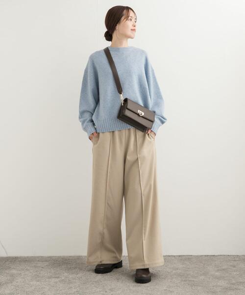 URBAN RESEARCH DOORS(アーバンリサーチドアーズ)の「ヘリンボーンピンタックイージーパンツ(その他パンツ・レディース・チャコールグレー/ベージュ・MEDIUM)」の14枚目の写真