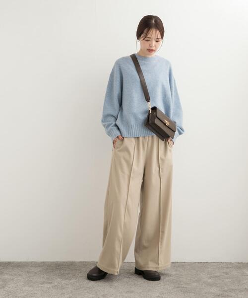 URBAN RESEARCH DOORS(アーバンリサーチドアーズ)の「ヘリンボーンピンタックイージーパンツ(その他パンツ・レディース・チャコールグレー/ベージュ・MEDIUM)」の15枚目の写真