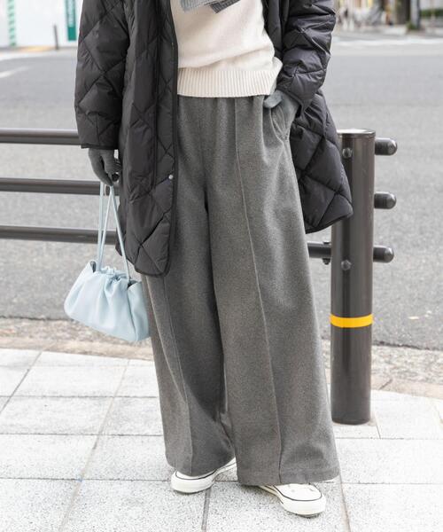 パンツ GD セール】ヘリンボーンピンタックイージーパンツ（その他パンツ