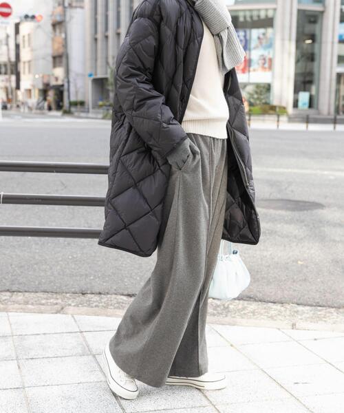 URBAN RESEARCH DOORS（アーバンリサーチドアーズ）の「ヘリンボーンピンタックイージーパンツ（その他パンツ・レディース・チャコールグレー/ベージュ・MEDIUM）」の15枚目の写真