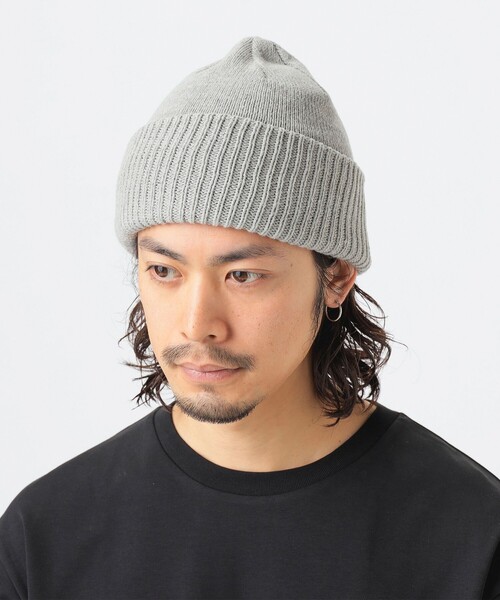 B:MING by BEAMS(ビーミングバイビームス)の「コットンアクリル ワッチ キャップ(ニットキャップ/ビーニー・メンズ・ブラック/グレー・ONE SIZE)」の3枚目の写真
