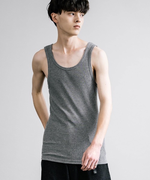 FRUIT OF THE LOOM（フルーツオブザルーム）の「FRUIT OF THE LOOM フルーツオブザルーム 3Pリブタンクトップ（タンクトップ・メンズ・グレー/ブラック/ホワイト・M/L/XL）」の14枚目の写真