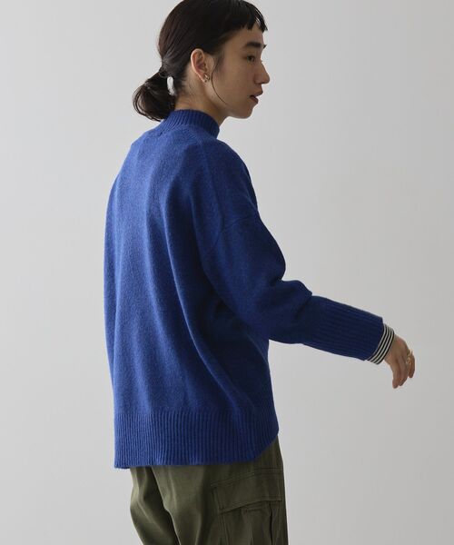 セール】モックネックコクーンニットプルオーバー（ニット