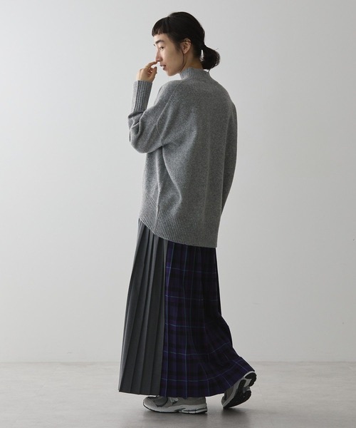 AMERICAN HOLIC（アメリカンホリック）の「モックネックコクーンニットプルオーバー（ニット/セーター・レディース・ブラック/レッド/ブルー/アイボリー/杢グレー・M/L）」の17枚目の写真