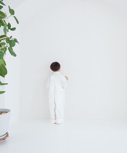 LOWRYS FARM（ローリーズファーム）の「デニムオーバーオール　260004（サロペット/オーバーオール・キッズ・オフホワイト/ネイビー・110cm/120cm/130cm/140cm/150cm）」の7枚目の写真