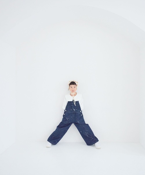 LOWRYS FARM（ローリーズファーム）の「デニムオーバーオール　260004（サロペット/オーバーオール・キッズ・オフホワイト/ネイビー・110cm/120cm/130cm/140cm/150cm）」の13枚目の写真