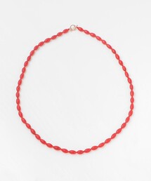 ＜TOILE＞GLASS BEADS NECKLACE CLEAR/ネックレス TOILE × Steven Alan＞GLASS BEADS NECKLACE LIME/ネックレス