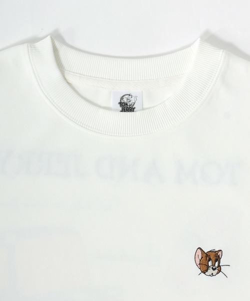 Tom&Jerry(トムアンドジェリー)の「Tom and Jerry/トムとジェリー オーバーサイズ ワンポイント刺繍 バックプリント スウェットトレーナー(スウェット・レディース・ブラック/オフホワイト/ダークブラウン/イエロー・L/M)」の13枚目の写真