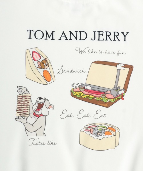 Tom&Jerry(トムアンドジェリー)の「Tom and Jerry/トムとジェリー オーバーサイズ ワンポイント刺繍 バックプリント スウェットトレーナー(スウェット・レディース・ブラック/オフホワイト/ダークブラウン/イエロー・L/M)」の17枚目の写真