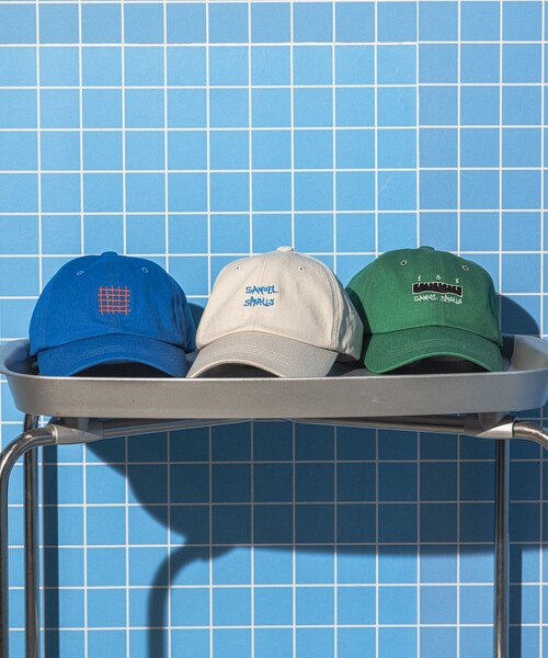 bpr BEAMS（ビーピーアール ビームス ）の「【別注】SAMUEL SMALLS / CAP（キャップ・レディース・ベージュ/グリーン/ブルー・ONE SIZE）」の4枚目の写真